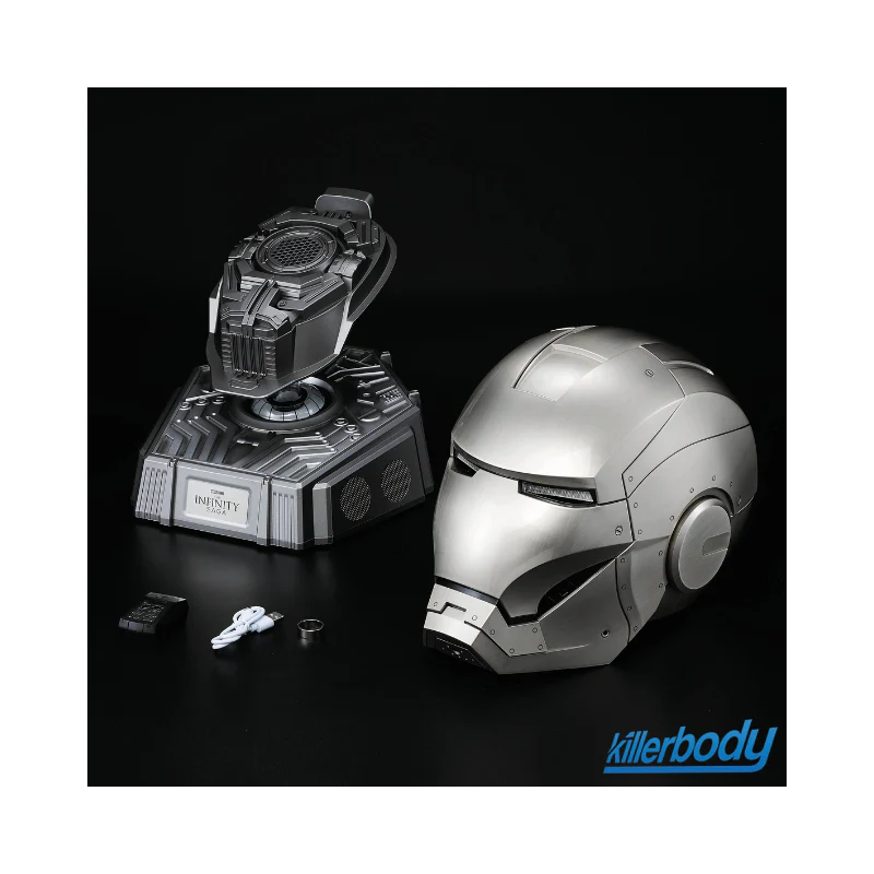 Marvel 1:1 Collectible Bluetooth Speaker Iron Man MK2 Helmet By Killer Body - Image 3
