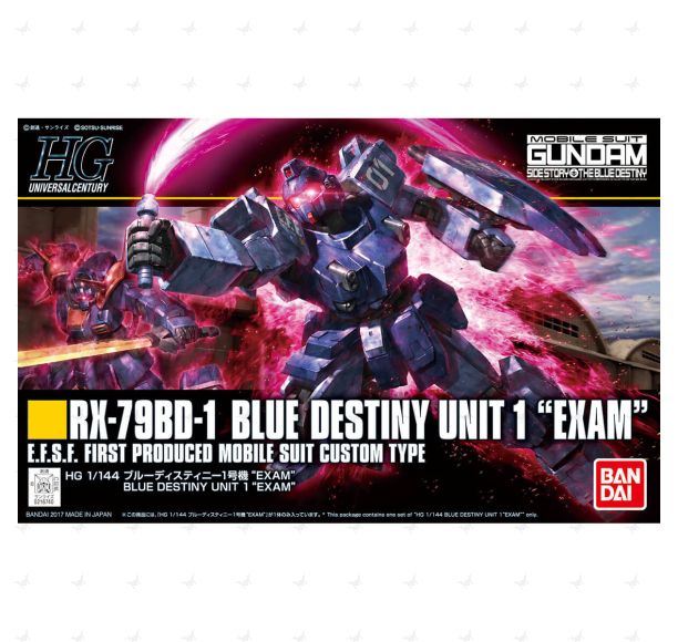 1/144 HGUC #207 Blue Destiny Unit 1 "Exam" Gunpla Evolution Project ver. - Image 2