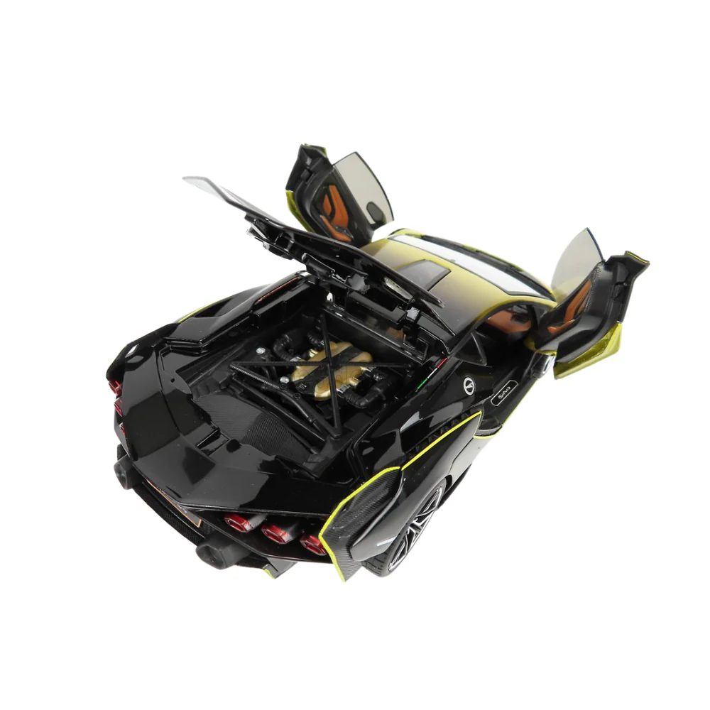 Lamborghini Sián 1/18 Scale Car Model by Faded Yellow by BBurago - Image 5