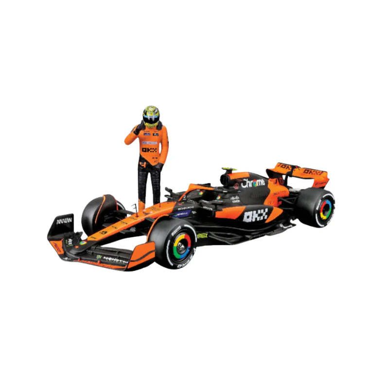 1:24 Formula Model Kit (With Helmet & Plastic Stand) -  Mcla Diecast Cars By Bburago - Image 2