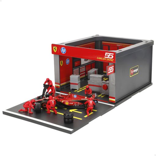1:43 Ferrari Formula Pit Pass - Sf-24 Diecast Cars By Bburago