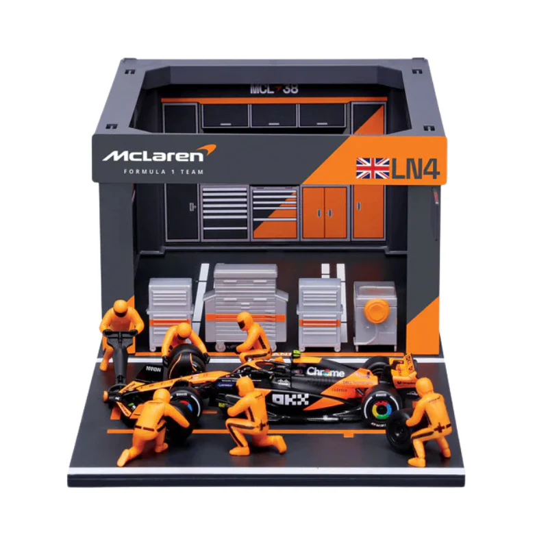 1:43 Formula Pit Pass Mclaren Team Mcl38 Diecast Cars By Bburago