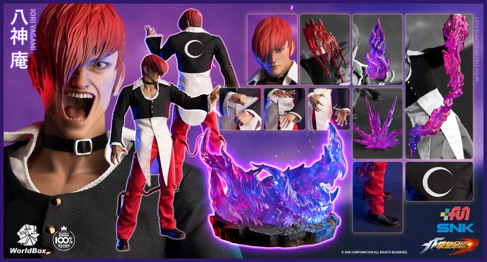 The King of Fighters Iori Yagami Deluxe 1/6 Scale Figure By World Box - Image 7