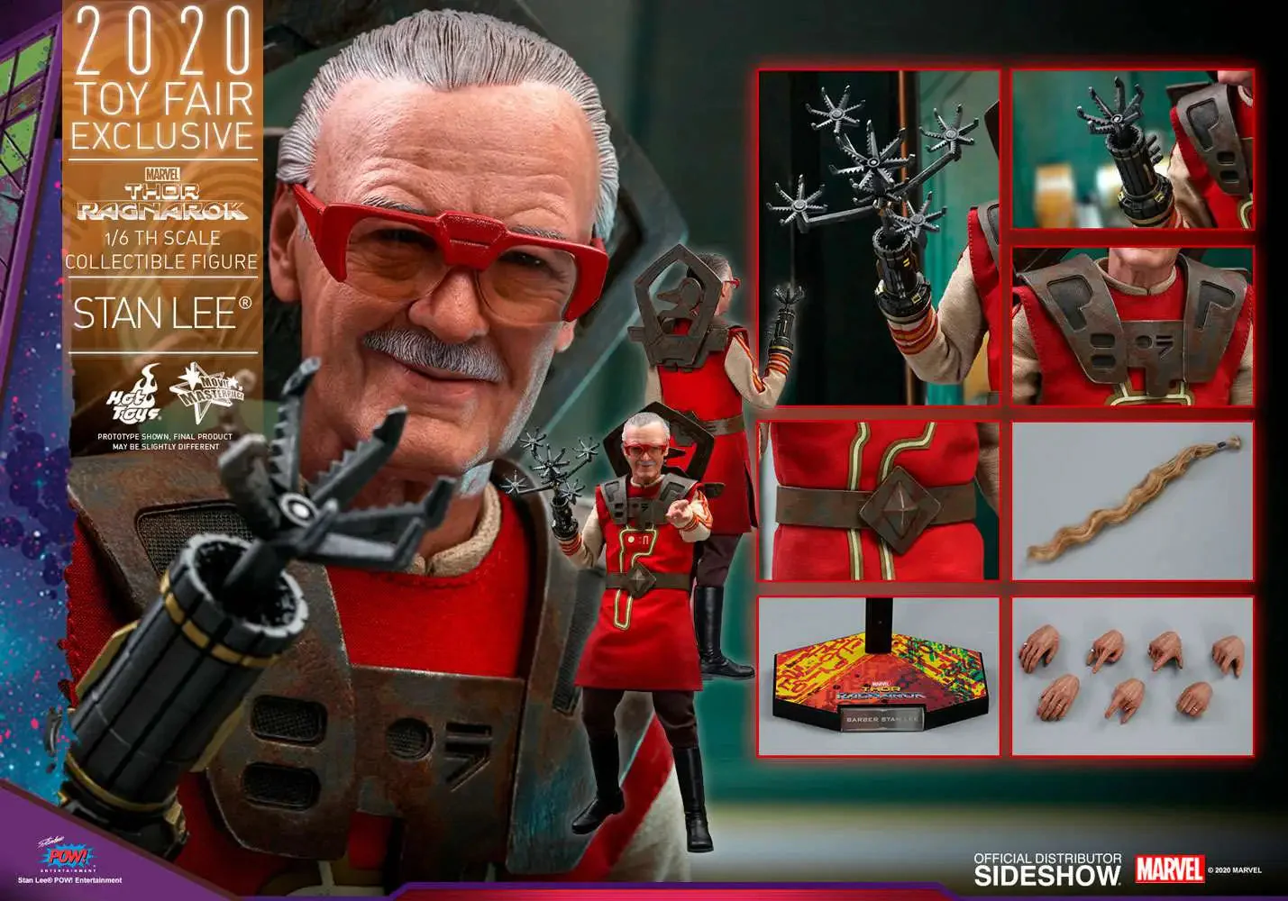 Marvel STAN LEE BARBER SAKAAR PLANET 1/6 Scale Action Figure By Hot Toys - Image 8