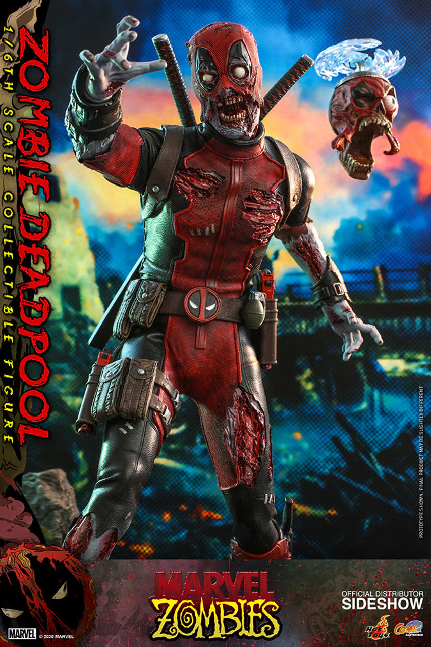 Marvel ZOMBIE DADPOOL 1/6 Scale Action Figure By Hot Toys - Image 4