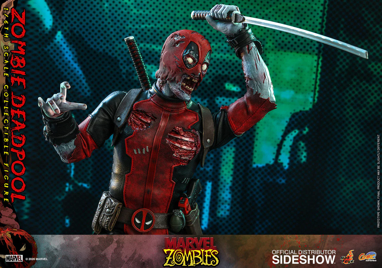 Marvel ZOMBIE DADPOOL 1/6 Scale Action Figure By Hot Toys - Image 6