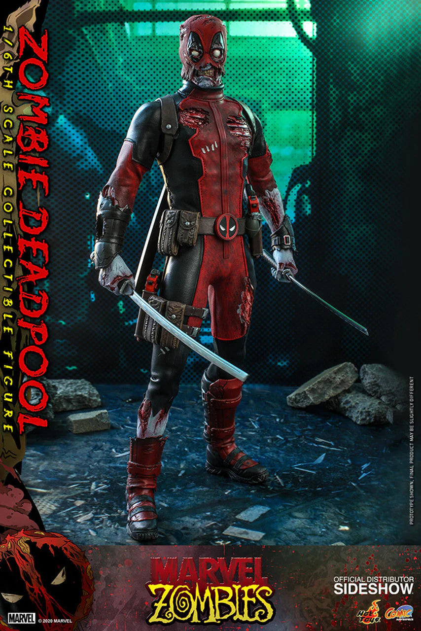 Marvel ZOMBIE DADPOOL 1/6 Scale Action Figure By Hot Toys - Image 7
