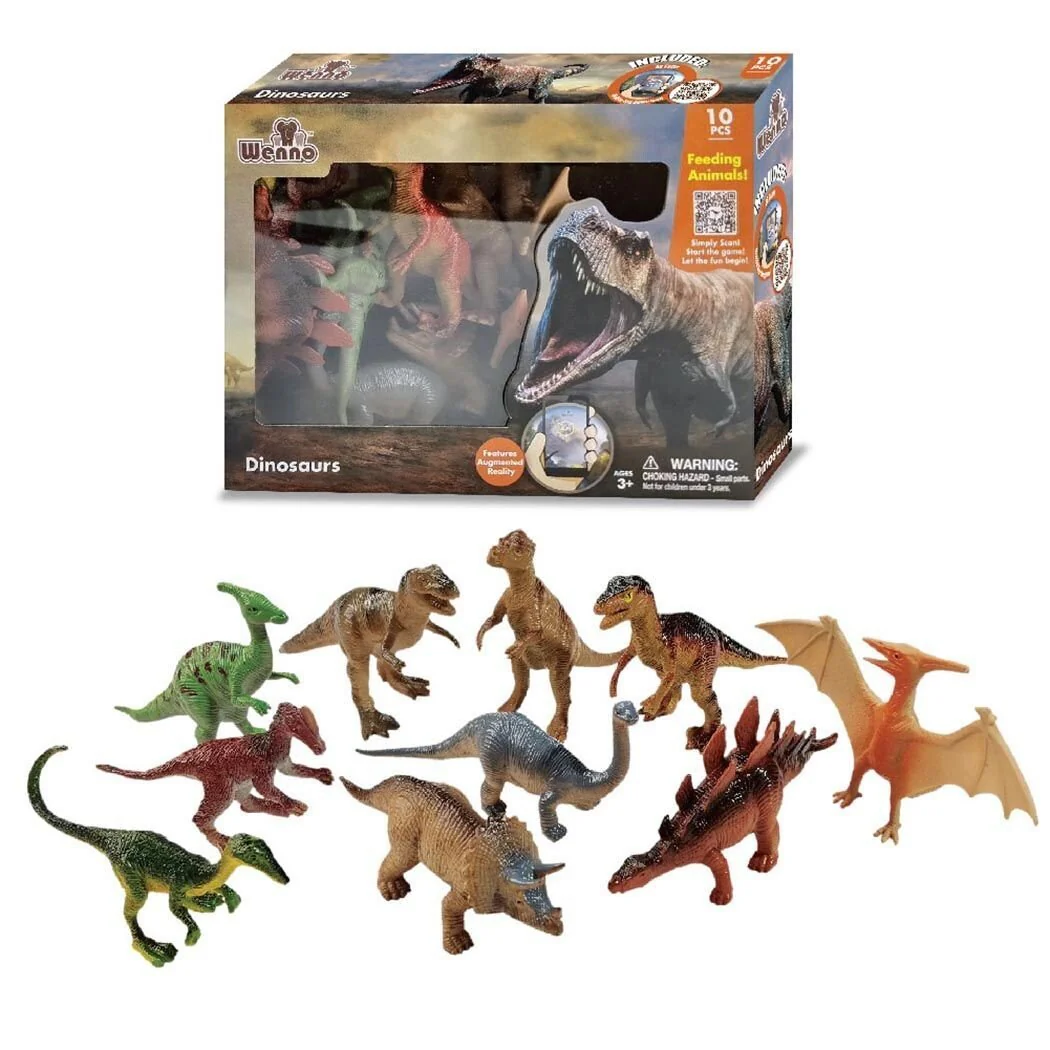 Dinosaurs 10 Pieces Playset by Weeno Animal Planet - Image 2
