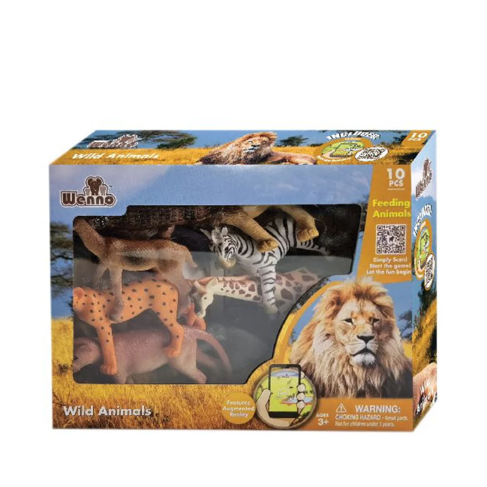Wild Animals 12 Pieces Playset by Weeno Animal Planet