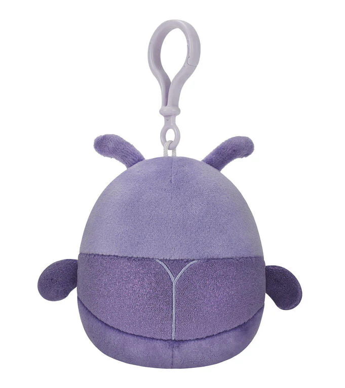 Squishmallow 3.5" Purple Beetle Clip-on Plush Toy - Image 2