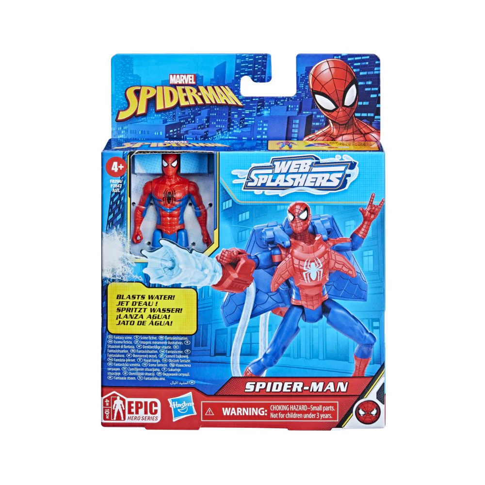 4 Inch Deluxe Water Webs - Classic Spiderman