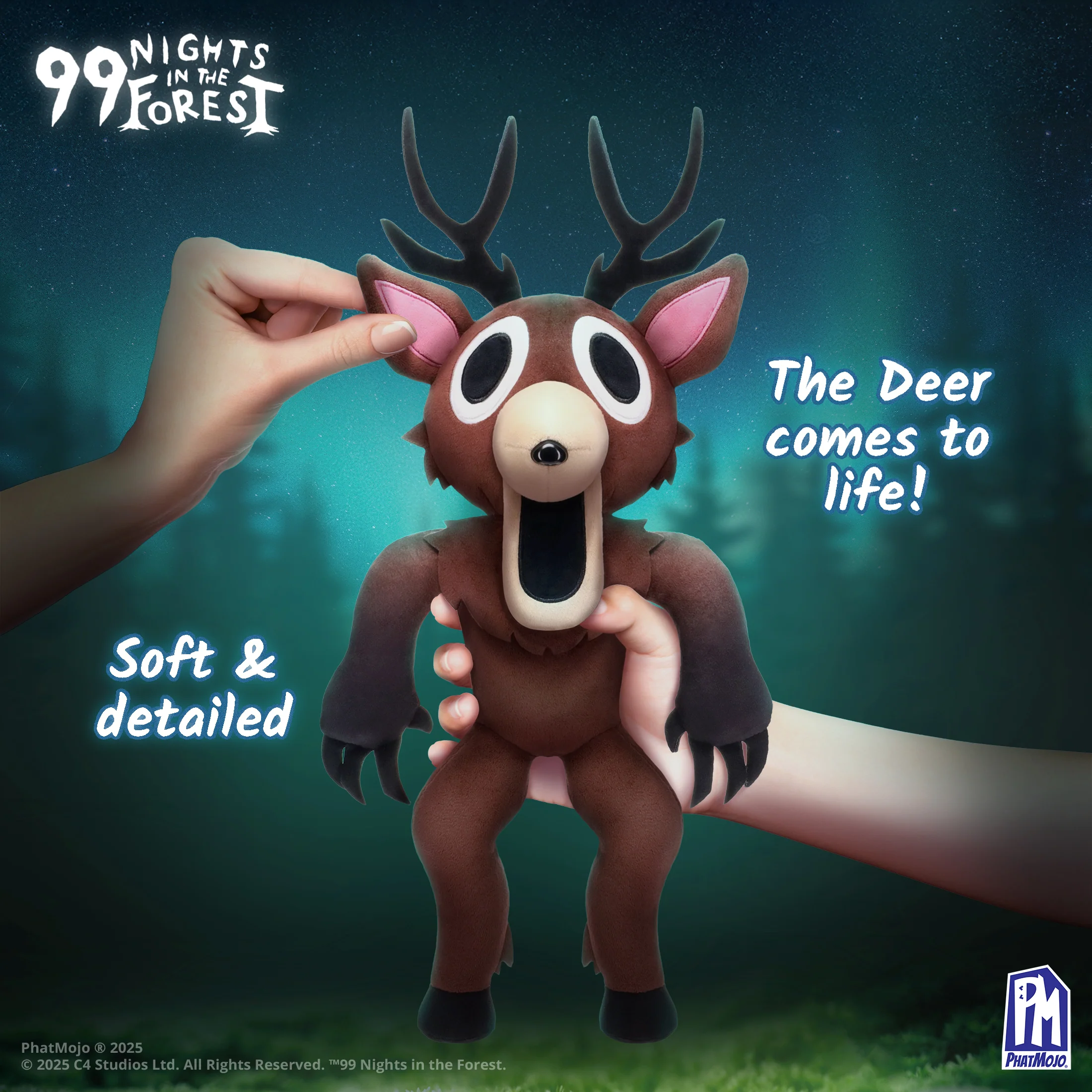 99 Nights In The Forest - Deluxe Plush - Deer 12.5 Inch Mp8301 By Phatmojo - Image 5