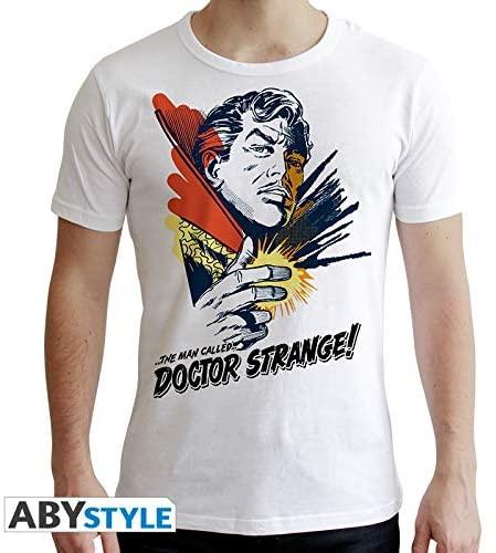 ABYstyle - MARVEL - Tshirt - DR Strange Graphic - men - white (M)