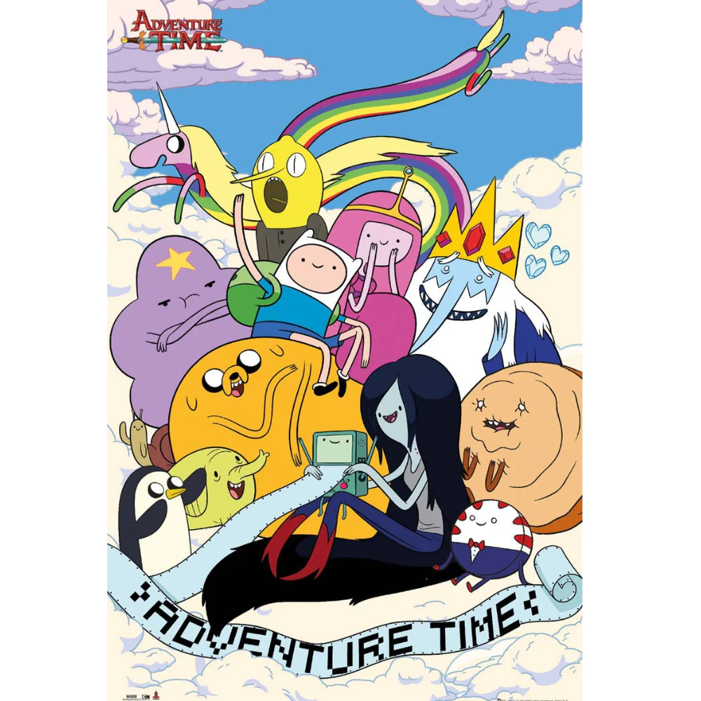 Adventure Time Clouds Poster 61X91 Cm Poster by Gb Eye