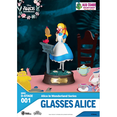 Alice in Wonderland Series Glasses Alice Mini Diorama Stage by Beast Kingdom - Image 2