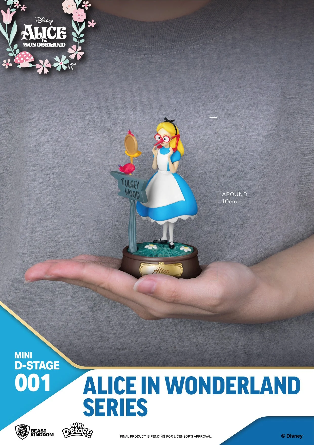 Alice in Wonderland Series Glasses Alice Mini Diorama Stage by Beast Kingdom - Image 3