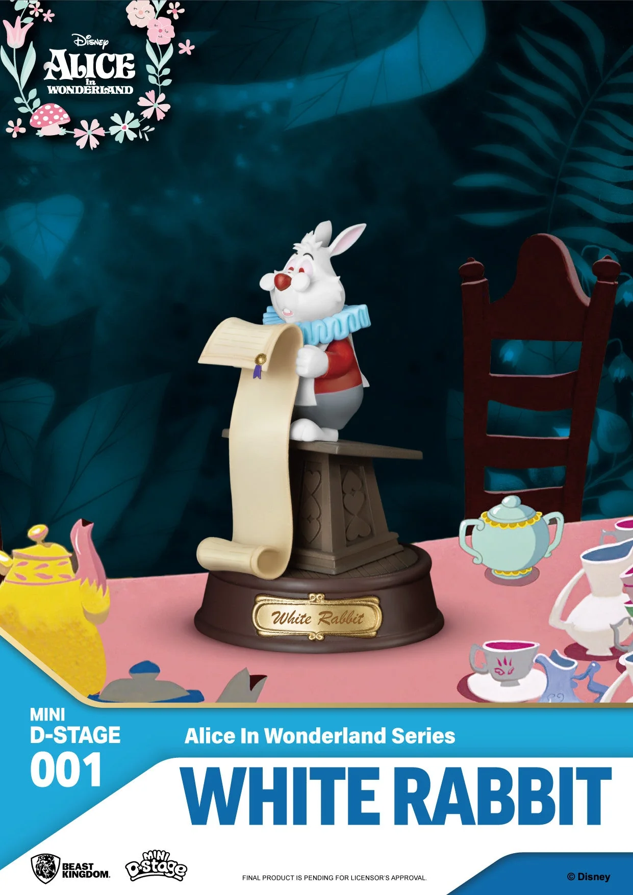 Alice in Wonderland Series White Rabbit Mini DIorama Stage by Beast KIngdom - Image 3