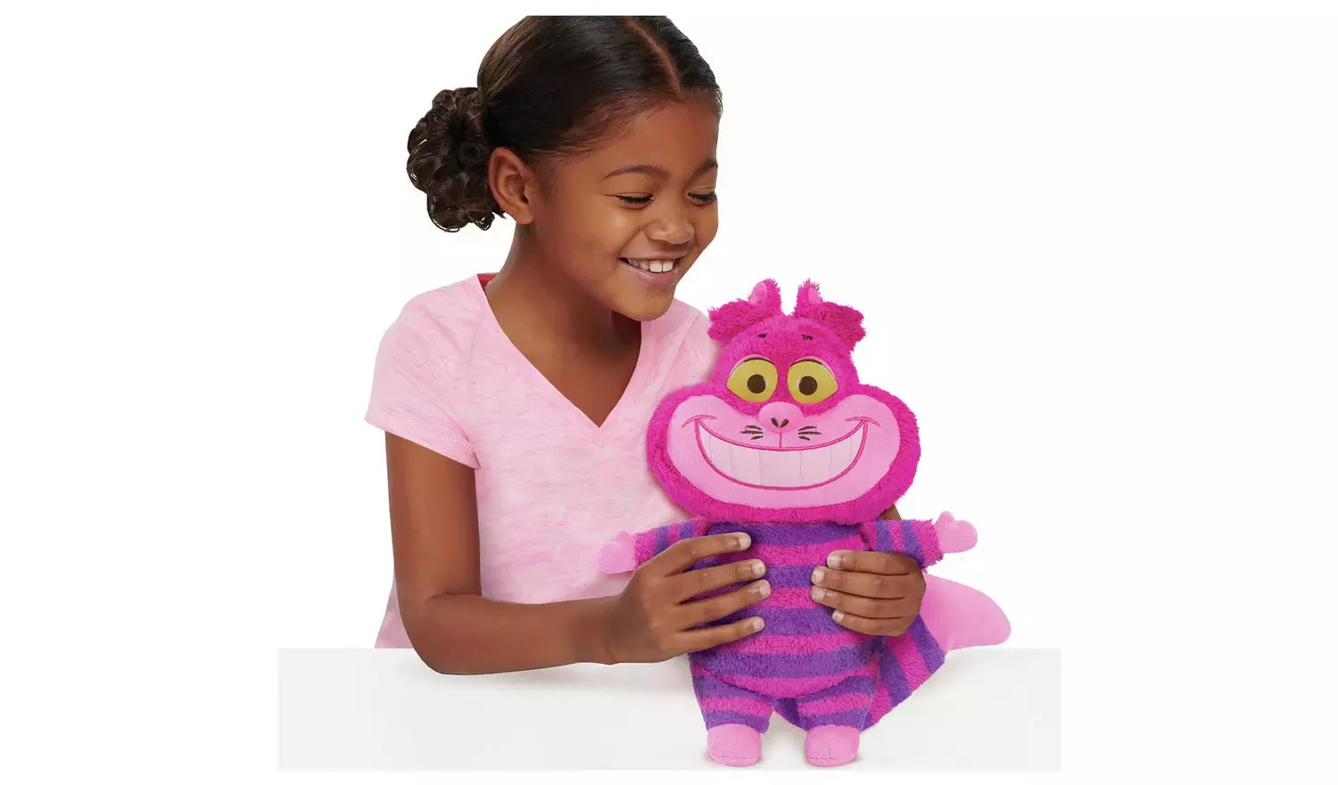 Disney Junior Alice's Wonderland Bakery Chat and Glow Cheshire Cat Plush Toy - Image 2