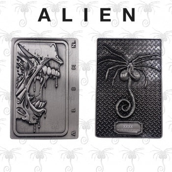 Alien Xenomorph Antique Silver Collectible Ingot by Fanattik - Image 2
