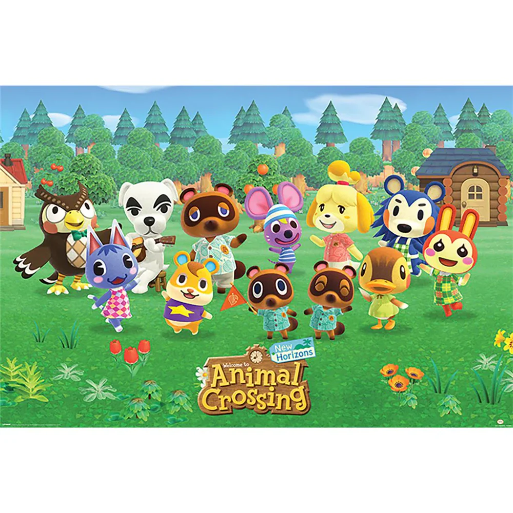 Animal Crossing Characters Line Up 61X91 Cm Poster by Grupo Erik