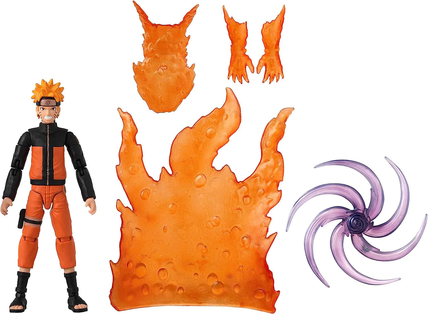 Naruto Shippuden Anime Heroes Beyond Naruto Uzumaki (Tailed Beast Cloak) 8" Action Figure - Image 2