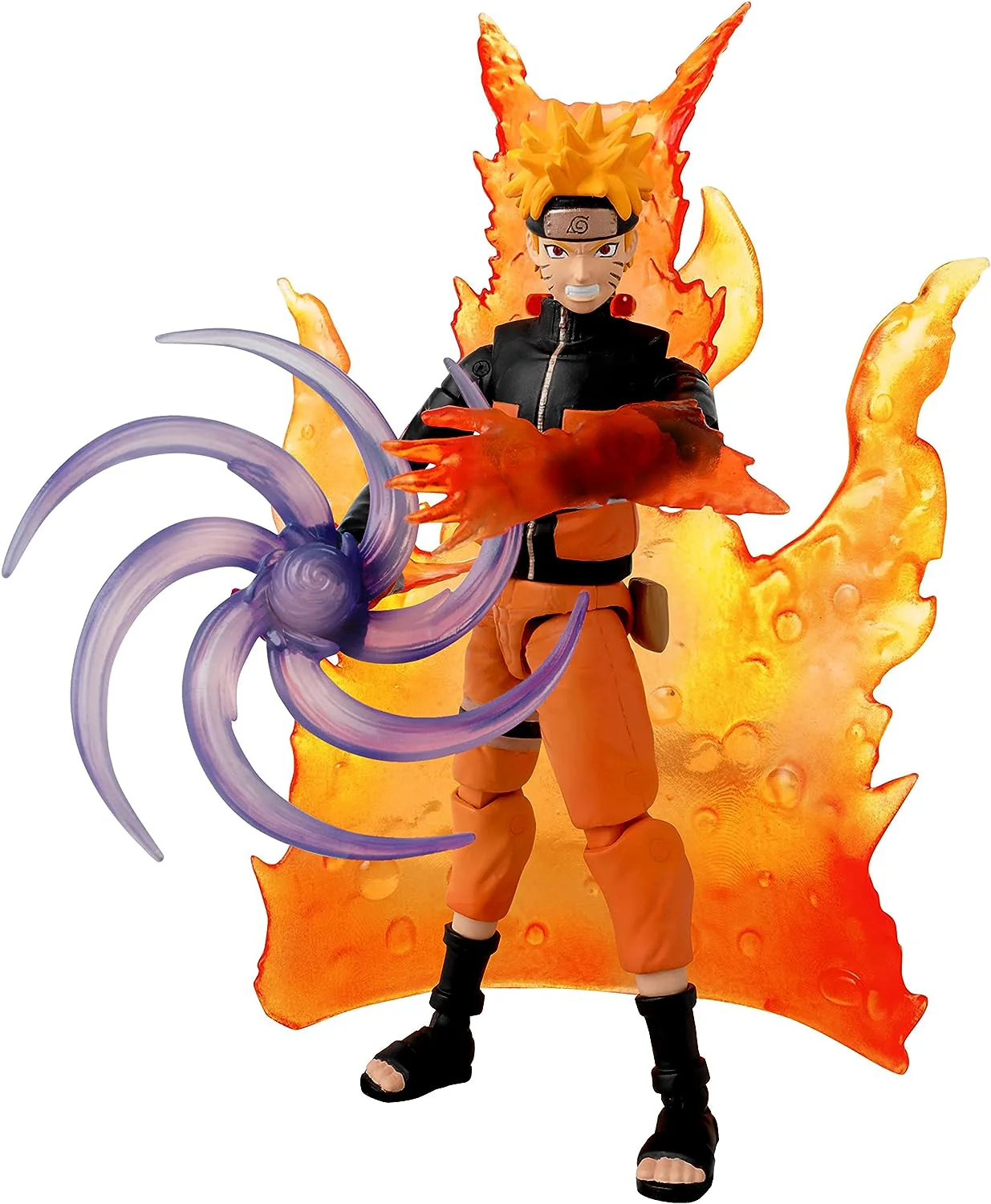 Naruto Shippuden Anime Heroes Beyond Naruto Uzumaki (Tailed Beast Cloak) 8" Action Figure - Image 5