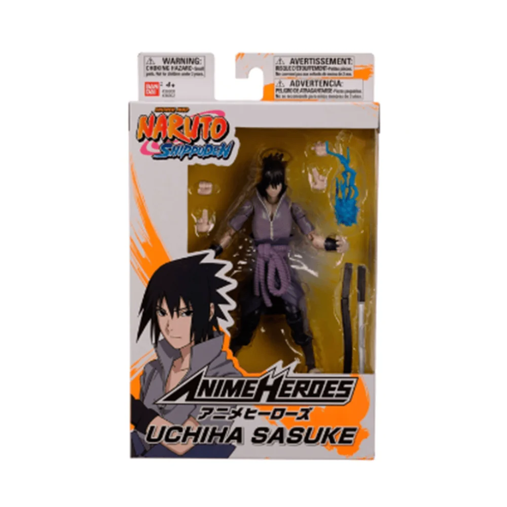 Naruto Shippuden Sasuke Uchiha Anime Heroes Action Figure by Bandai