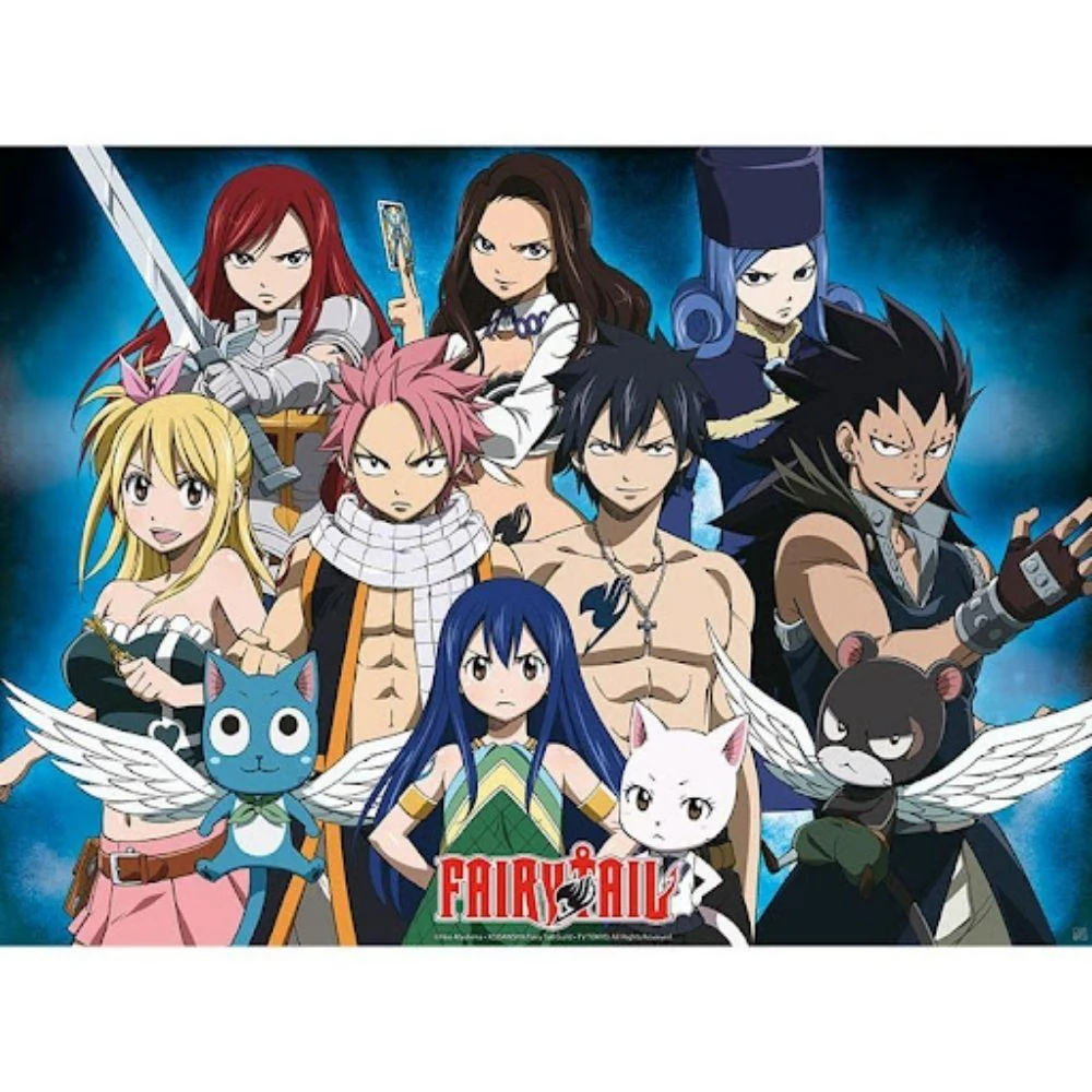 Fairytail Character Group 52X38 cm Mini Poster by Abysse