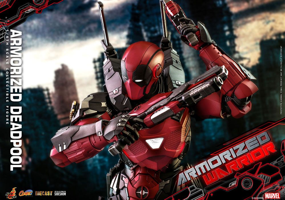 Marvel Comic 1/6 Scale Armorized Deadpool Masterpiece Action Figure by Hot Toys - Image 3