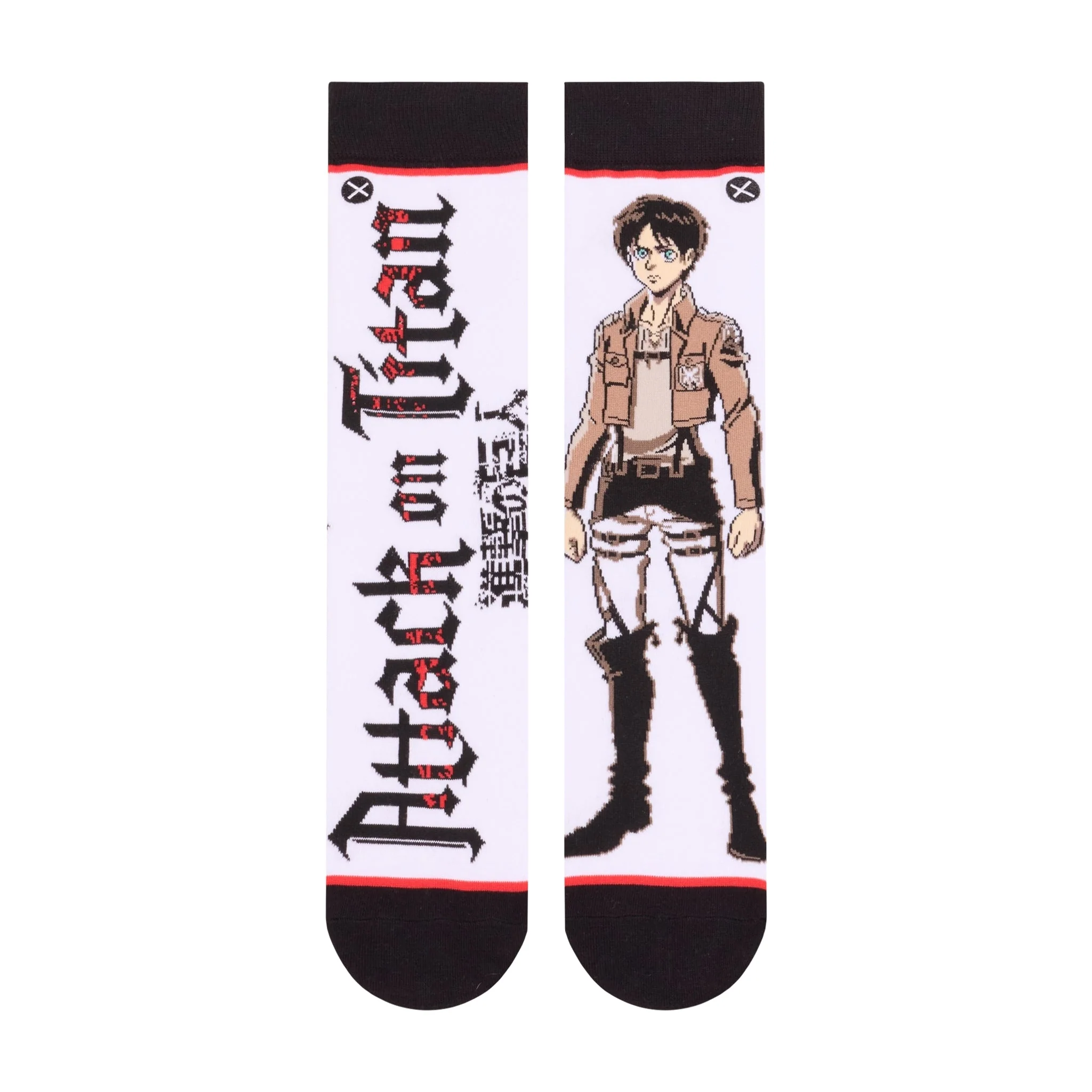 Attack On Titan Split - Mens Crew Straight Socks By Odd Socks - Image 2