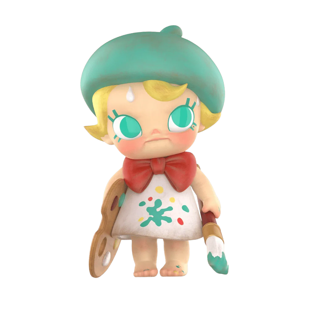 Baby Molly Future Painter Figurine By Pop Mart