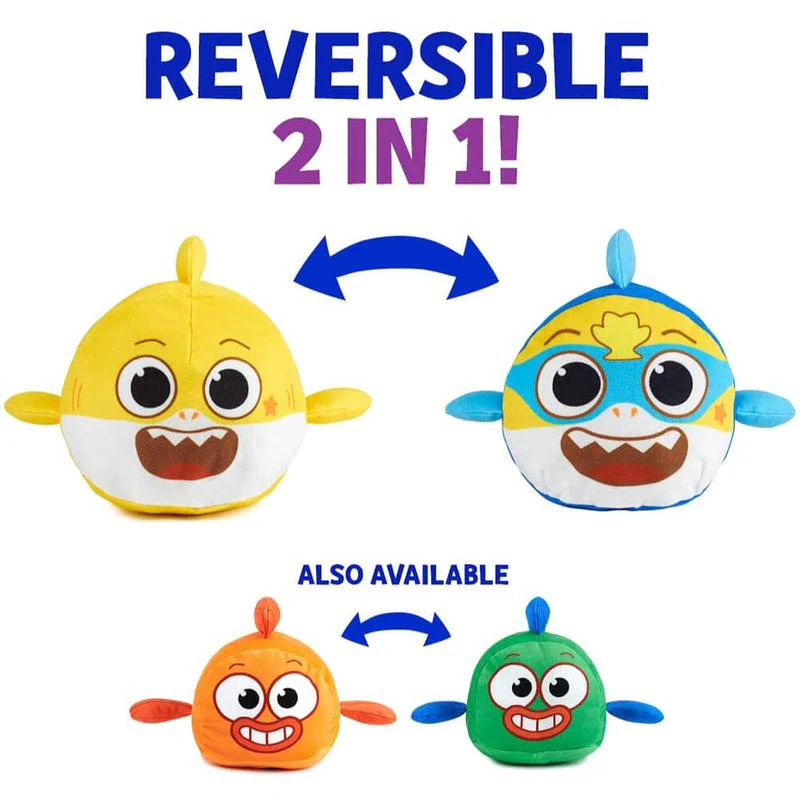 Baby Shark Big Show Reversible Plush Super Shark - Image 3