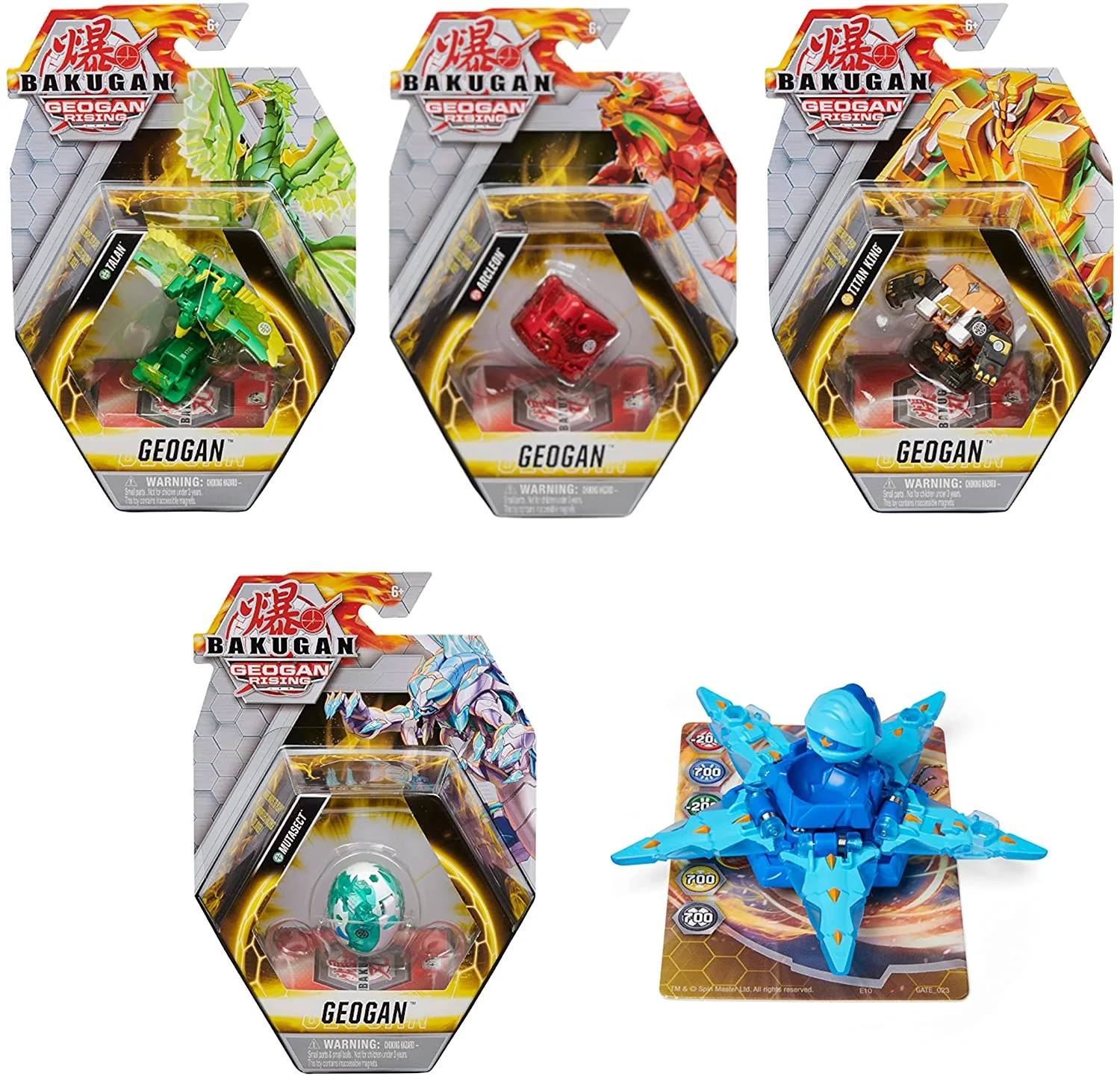 Bakugan Geogan, Geogan Rising Collectible Action Figure and Trading Cards