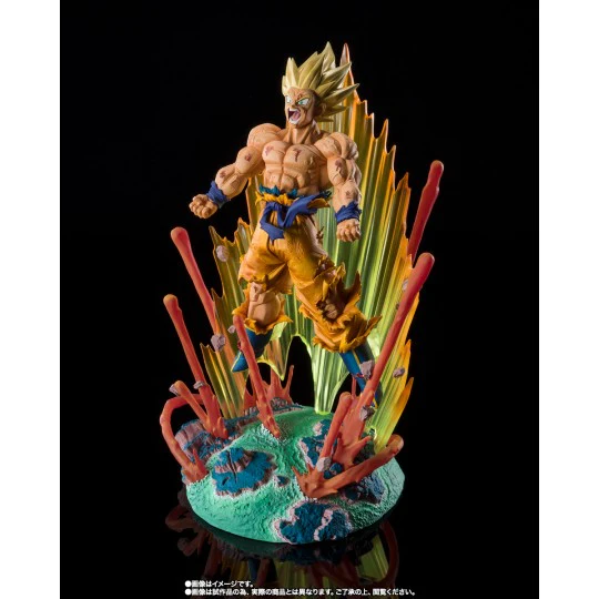 Dragon Ball Z Super Saiyan Son Goku Are You Talking About Krillin? Figuartszero [Extra Battle] Figure by Bandai Tamashii - Image 3