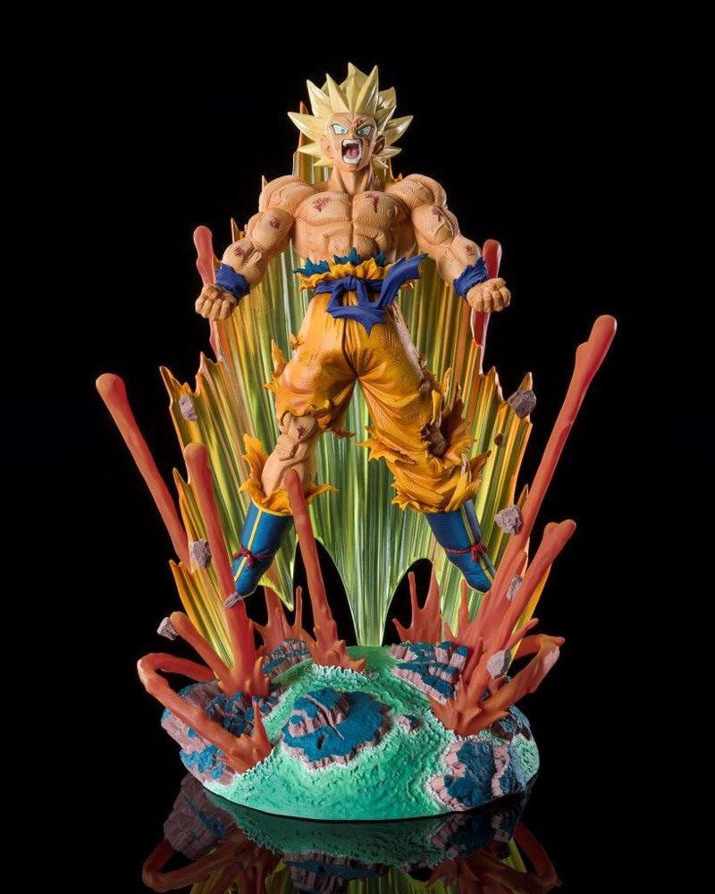 Dragon Ball Z Super Saiyan Son Goku Are You Talking About Krillin? Figuartszero [Extra Battle] Figure by Bandai Tamashii - Image 4