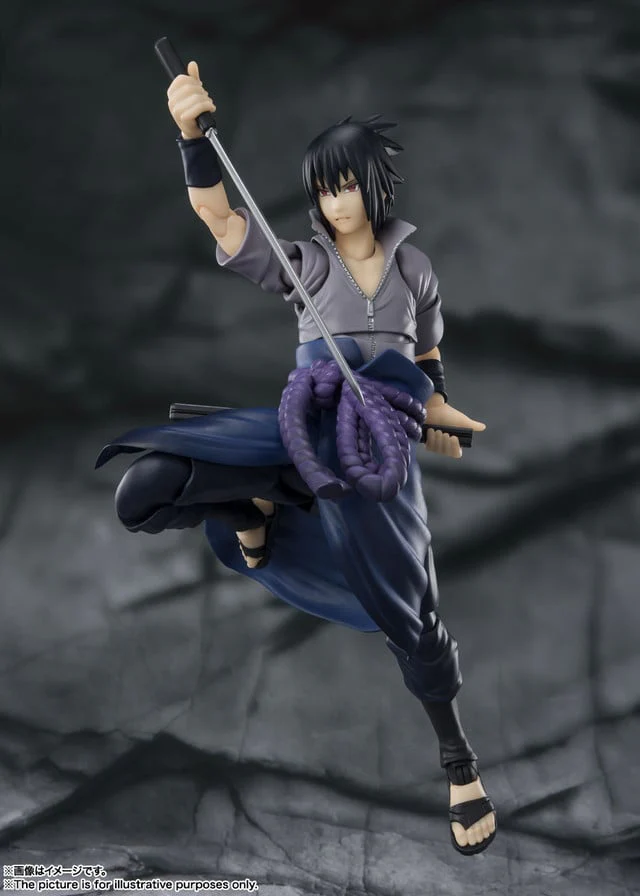 Naruto Shippuden - Sasuke Uchiha (He Who Bears All Hatred) S.H.Figuarts Action Figure By Bandai Tamashii - Image 2