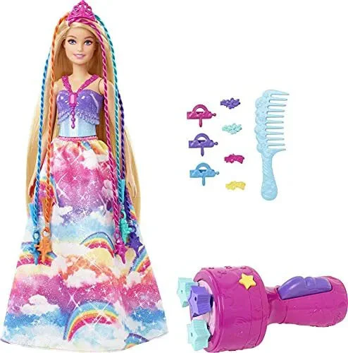Barbie Dreamtopia Twist ‘n Style Princess Hairstyling 11.5" Blonde Doll - Image 2