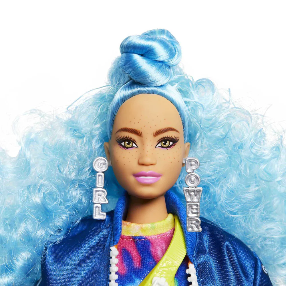 Barbie Extra Doll Blue Curly Hair by Mattel - Image 2