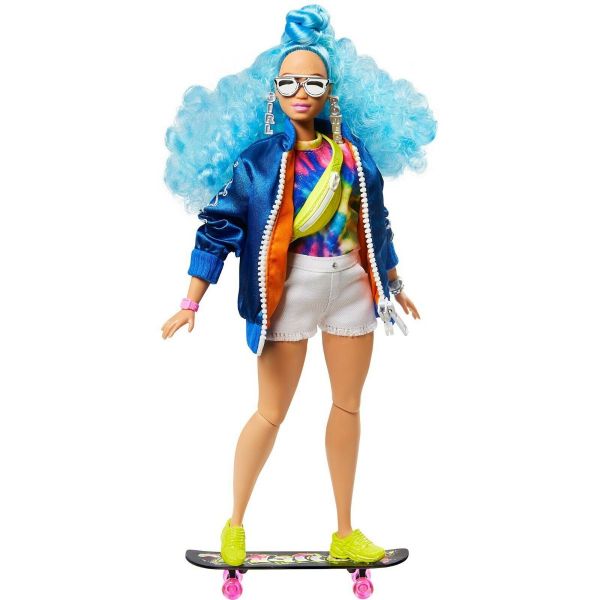 Barbie Extra Doll Blue Curly Hair by Mattel - Image 4