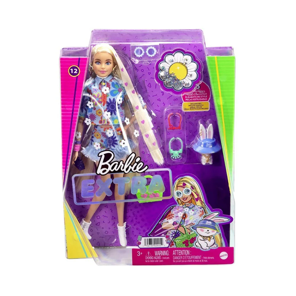 Barbie Extra Doll Flower Power by Mattel
