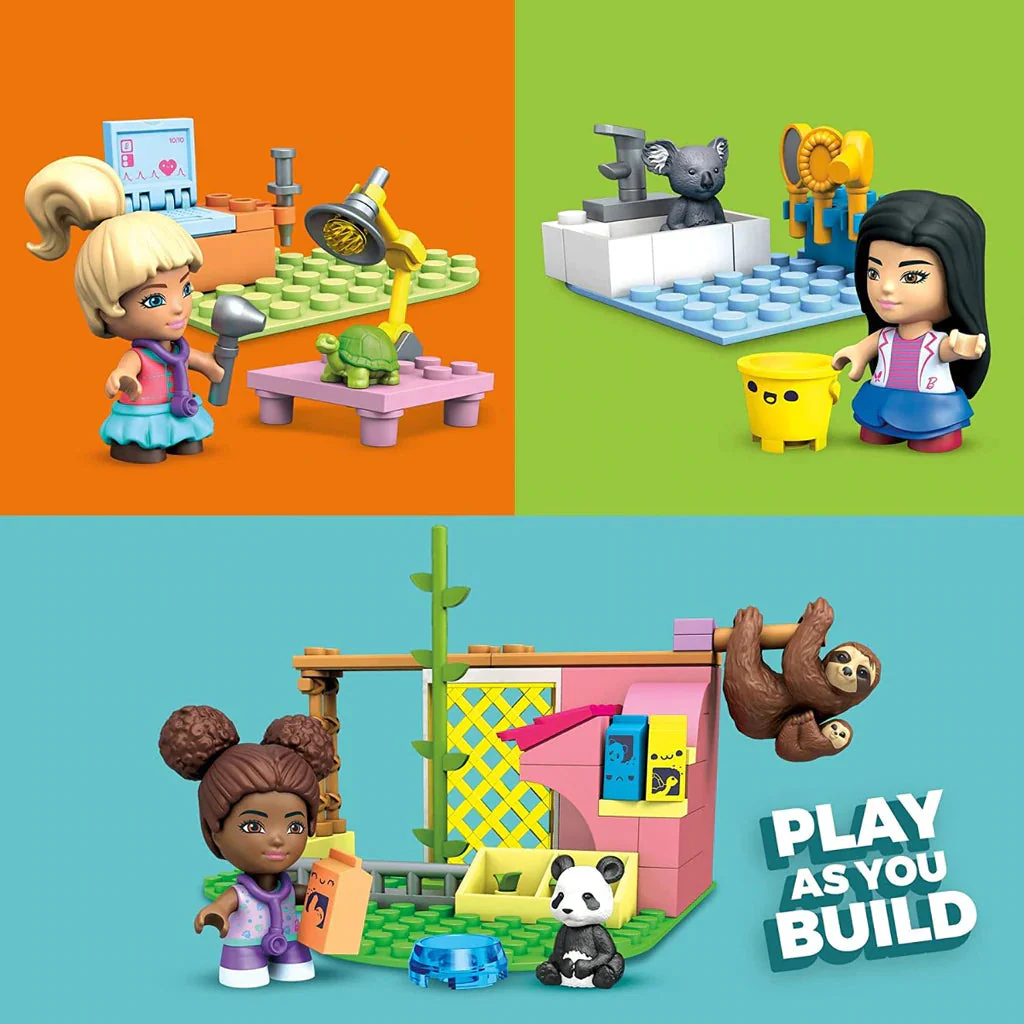 Mega Construx Barbie Building Set Animal Grooming Station - Image 4