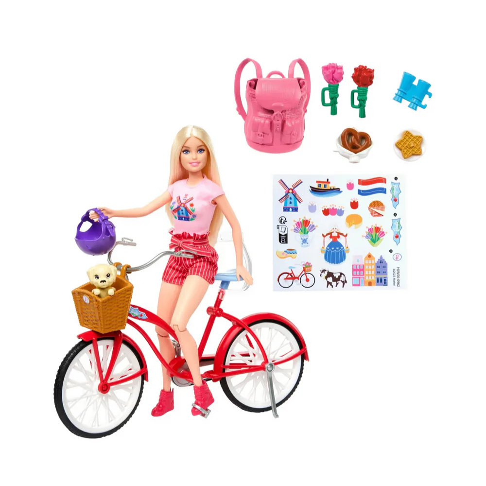 Barbie Bicycle with Doll By Mattel