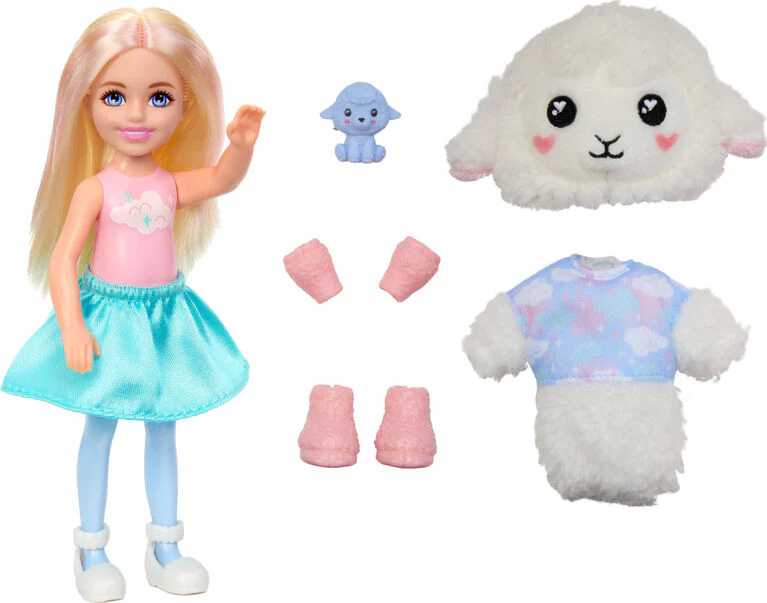 Barbie Chelsea Cutie Reveal Chelsea Cozy Cute Tees Series - Lamb - Image 3