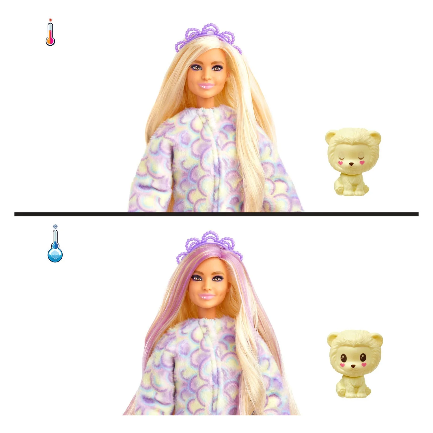 Barbie Cutie Reveal Barbie Cozy Cute Tees Series - Lion - Image 2