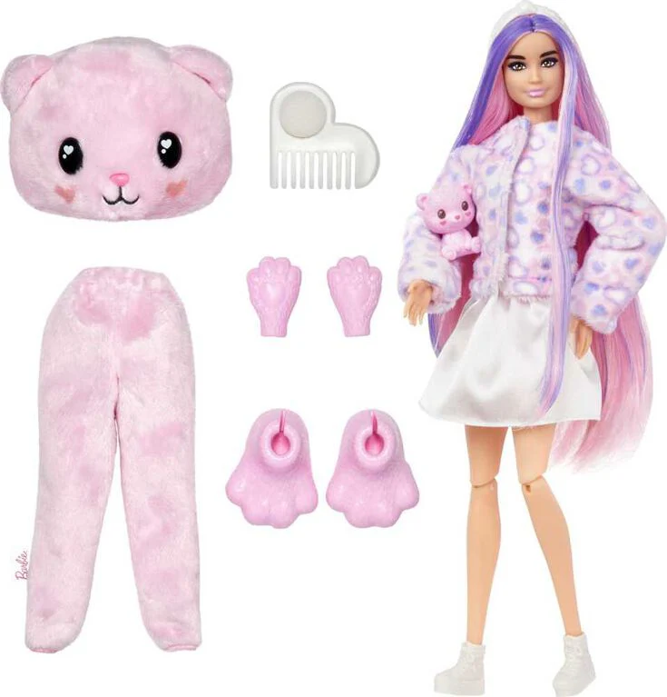 Barbie Cutie Reveal Barbie Cozy Cute Tees Series - Teddy - Image 2