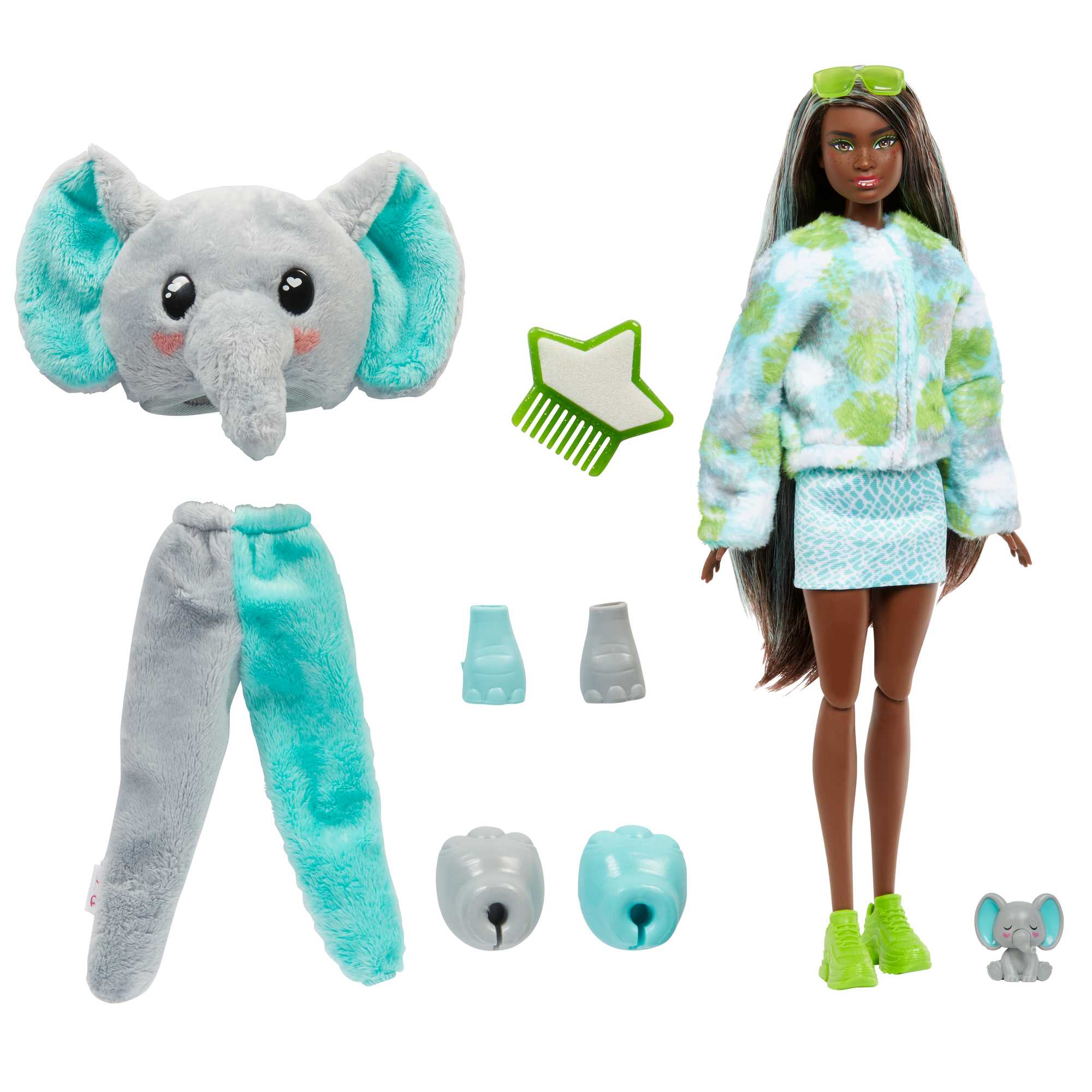 Barbie Cutie Reveal Barbie Jungle Friends Series - Elephant - Image 2