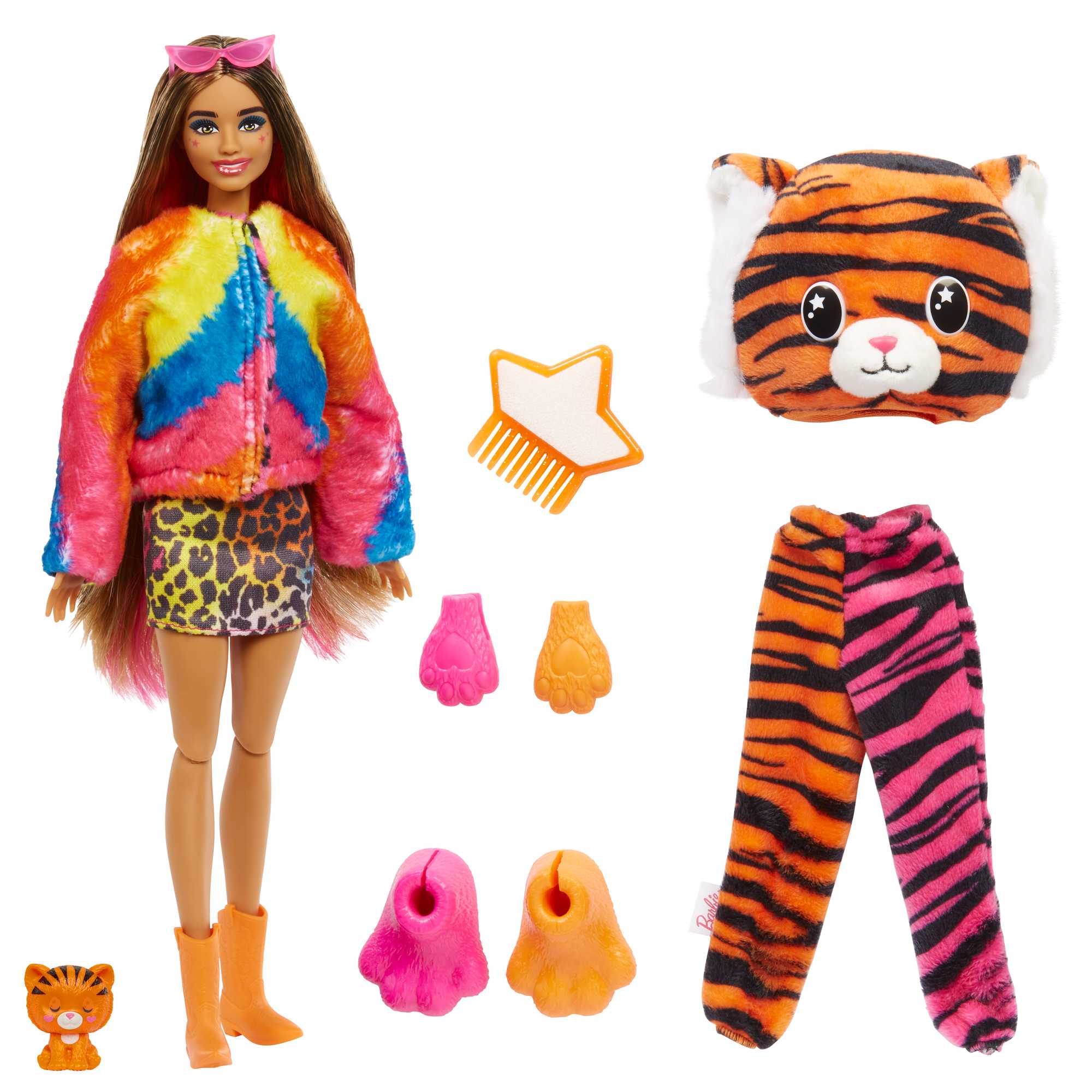 Barbie Cutie Reveal Barbie Jungle Friends Series -Tiger - Image 6