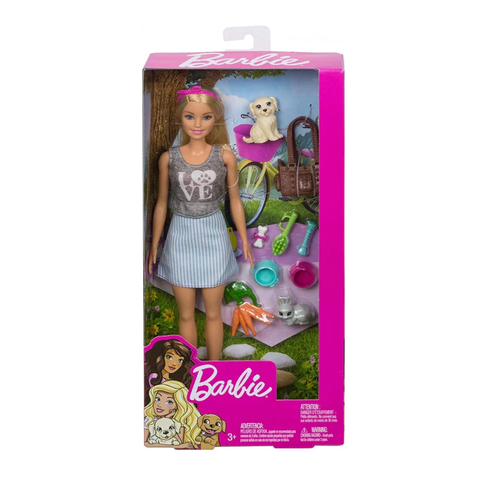 Barbie Doll with Pets Play Set