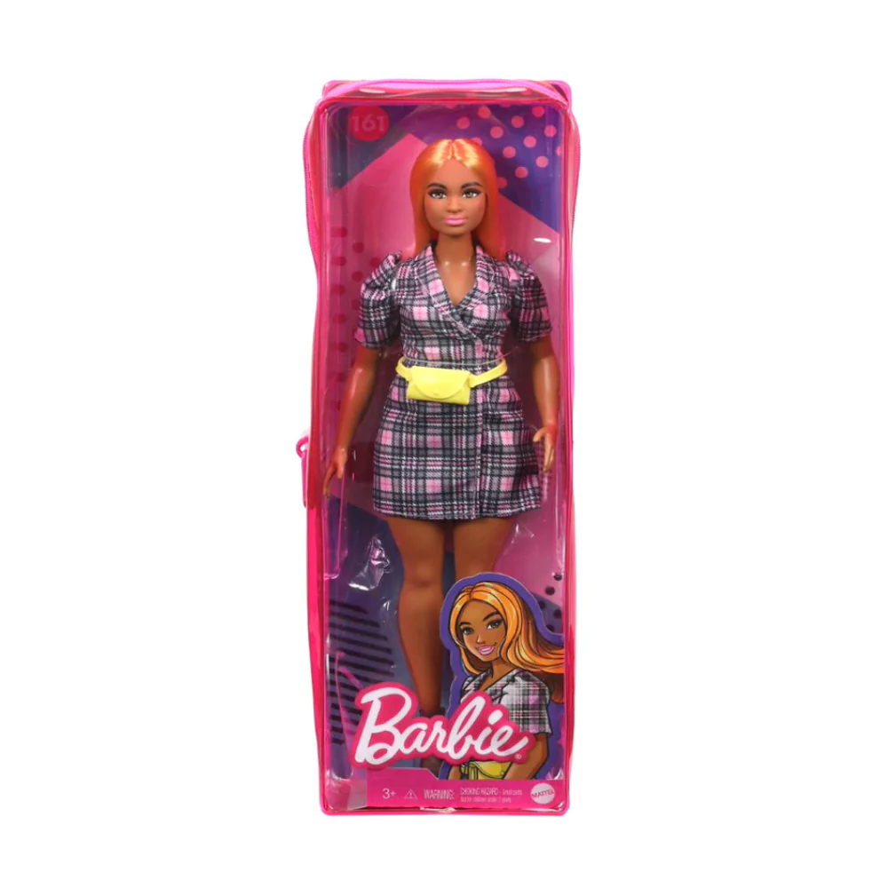 Barbie Fashionistas Doll #161 with Puff Sleeve Plaid Blazer