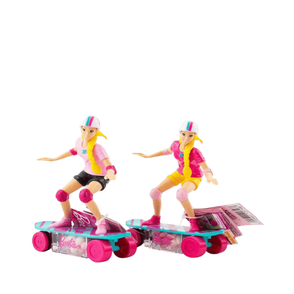 BARBIE SKATEBOARD WITH CANDY (1 RANDOM$